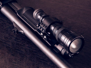 Tactical flash light and assault rifle gun weapon