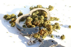 Possession of Marijuana With Intent to Sell Defense Lawyer in Los Angeles | Free Consultations 24/7 cannabis with handcuffs