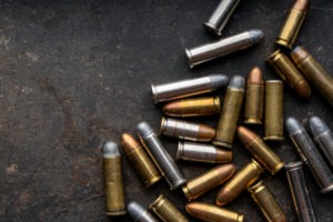 California PC 30305(a)(1): Unlawful Possession of Ammunition assorted bullets scattered on ground