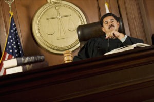 judge presides over probation violation hearing