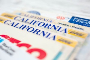 DMV issued California drivers license