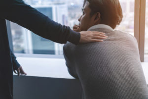 Mental Health Lawyer in Los Angeles | Free Consultations 24/7 psychologist putting a hand on a patient’s back