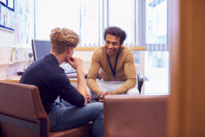 Mental Health Lawyers in Alhambra | Free Consults young man meeting with counselor