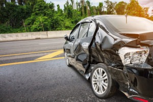 Hit-and-Run Lawyer in Encino | Free Consultation smashed-up black car after a hit-and-run