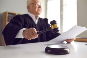 judge ruling on an insanity case