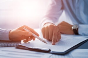 person reviewing a power of attorney