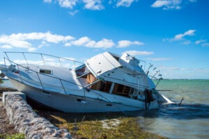 Boating Accident Lawyer in West Covina | Free Consultations 24/7 post storm ship-wrecked boat