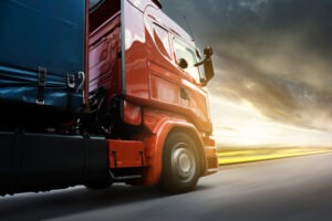 Truck Accident Lawyer in Thousand Oaks | Free Consultations 24/7 close-up on large red truck