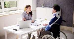 Personal Injury Lawyer in Westminster | Free Consultations 24/7 A lawyer talks to an injured client in Westminster, CA. Learn how our personal injury claim attorney can recover damages after an accident.